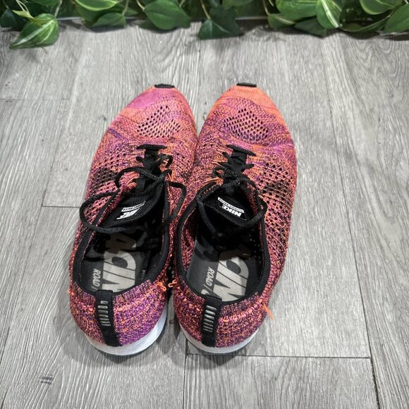 Nike Flyknit Racer Acai Berry Men's Size 8.5 Running Shoes 526628-008 Sneakers - Picture 6 of 11